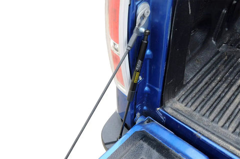 Heavy Duty Tailgate Assist Fits 2015 To Current Ford F150 showing bolt-on hydraulic cushion for smooth tailgate operation.
