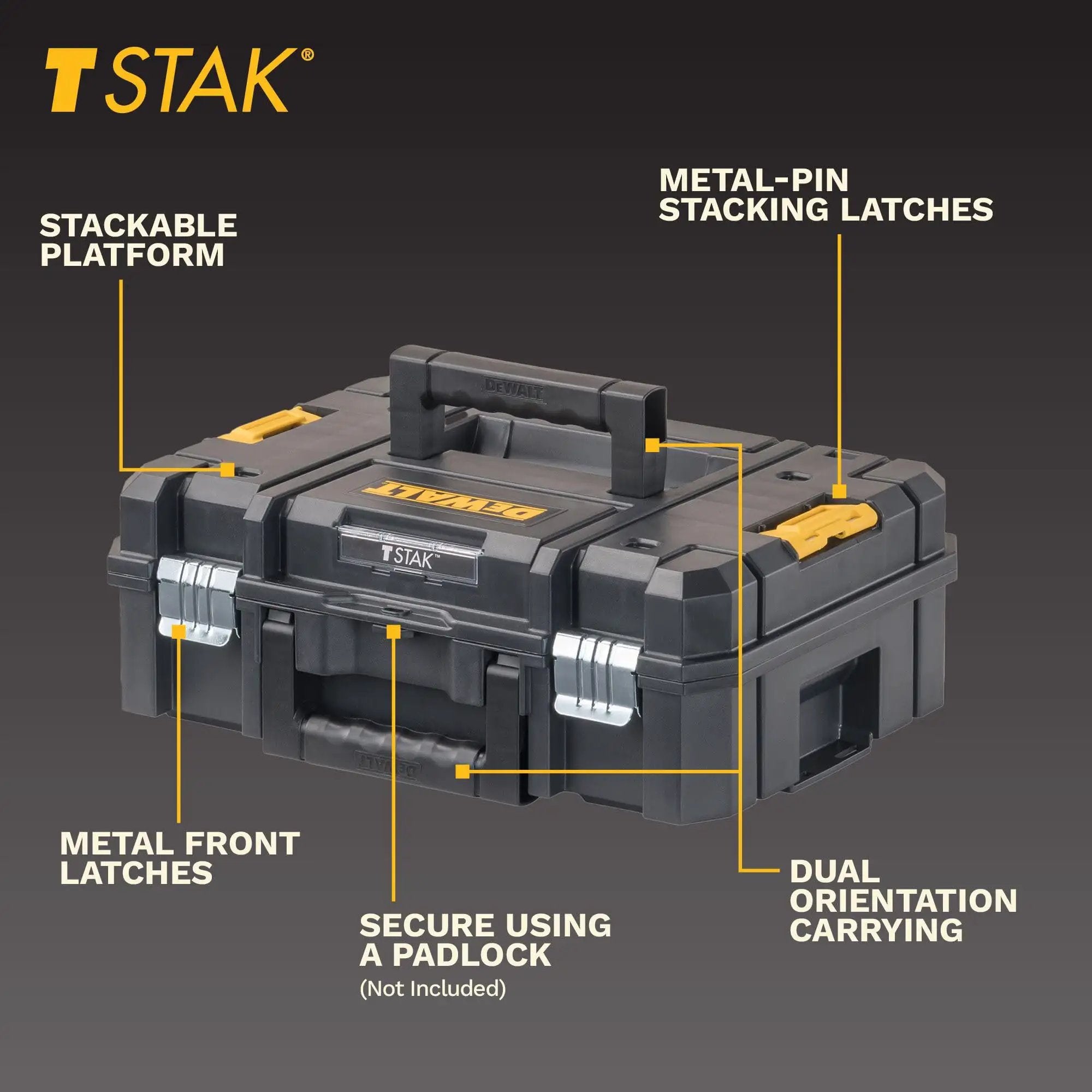 す strong pack t 2点セット　M size TSTAK II Flat Top Tool Box, Holds Up To 66 Lbs