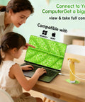 Kid Friendly Digital Handheld Microscope With 5 Slides 2.4 Inch IPS LCD 1000X Magnification 1080P Video 32GB Card Portable Pocket Microscope For Boys And Girls Aged 3 To 12 Cool Science Toy connected to laptop