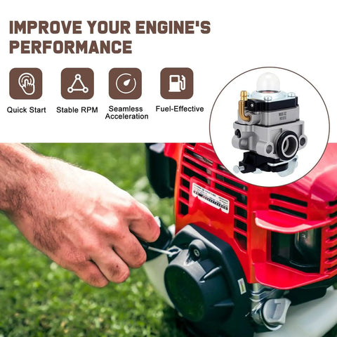Install process of FG100 GX31 Carburetor Drop In Replacement For Honda FG100 Tiller GX22 GX31 Engine with benefits shown.