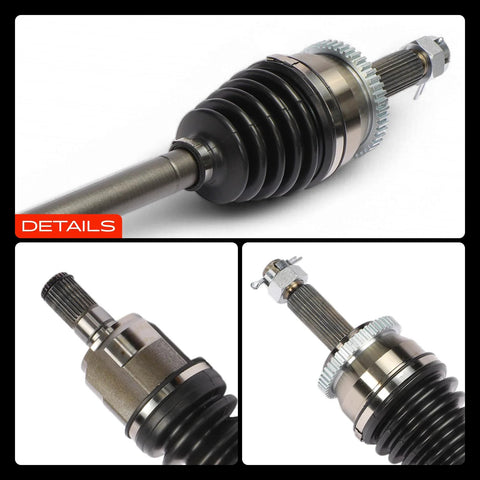 Pair Of Front CV Axle Half Shafts Assembly For Hyundai Sonata 2011 2012 2013 2014 2.4L Gas Auto Transmission Details