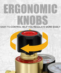 Oxygen And Acetylene Regulator Set With 3/8-24 Type A Outlet Pro Grade Inlets CGA540 For Oxygen ergonomic control knob