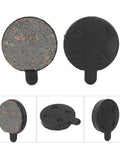 4 Pairs Electric Bike Brake Pads With No Squeal Quiet Mute Effect Semi Metal Disc Rotor Pads For 10 Inch Electric Scooter, front and side view shown
