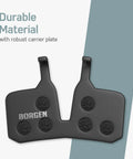 Close-up of durable two pack bike brake pads for Magura MT5 MT7 hydraulic disc brakes showing beefy heat dissipation design