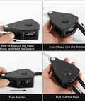 How to use Two Pack Kayak Rope Tie Downs 3/8 Inch Heavy Duty Bow And Stern Straps With Adjustable Rope Clips Step Guide