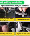 Quick installation guide for 4Pcs Steel Tool Head Cutter Scraper Blades Replacement For X1 P1 A1 Series 3D Printers