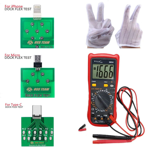 All In One Digital Multimeter For Electronics Repair Pro Grade DC AC Voltmeter Ohm Volt Amp Diode And Continuity Tester with accessories