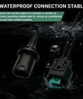 Kick Your Climate Game Up With This Outside Ambient Air Temperature Sensor Connector Plug And Wire Harness Kit For Mercedes Models, waterproof connector in water background.