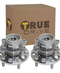 Rear 2 Wheel Hub Bearing Assembly Kit With ABS Tone Ring For Hyundai Elantra 2011 2016 Veloster 2012 2017 Kia Forte 2014 2018 FWD 5 Lug Driver And Passenger Side Replacement on packaging