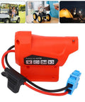 18V Battery Adapter Harness Connector Fusing Holder for Riding Toys and RC Robots, 12 AWG Wire, 40A Fuse, Red Housing