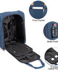 Under Seat Personal Item Duffle Bag 17x13x8 Inches That Fits Spirit Frontier American Airlines JetBlue And More Navy Design