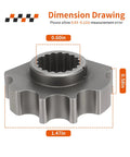 Detent Star Drive Train Upgrade For General 1000 And Ranger 570 UTVs Beefed Up For RZR 900 And 1000 Turbo XP PRO XD 2017 To 2025 Replacement Part For All General 1000 Editions And XP 4 Series Built Tough For Real Off Road, 0.60in