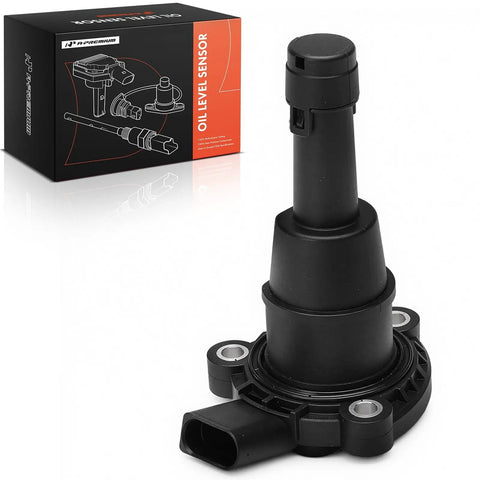 Engine Oil Level Sensor for Audi and Volkswagen Cars Fits A3 A5 A6 Q3 Q5 TTS Quattro Beetle Golf 2013 2019 Replacement Part With Easy Install And Long Lasting Sensor, black OE replacement
