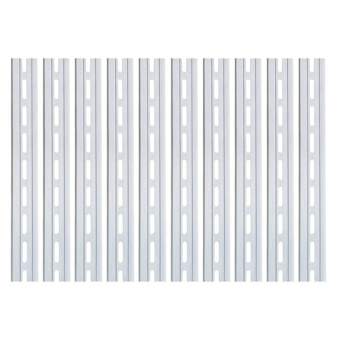 Aluminum DIN Rails 10 Pack, 1 Meter Each, Top Hat Slotted Design, RoHS Compliant, Pro Grade Durability, 35mm Wide By 7.5mm High, DIY Friendly Cut