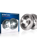4WD Front Wheel Bearing Hub Brake Kit For 2015 2016 2017 Ford F-150 6 Lug With Front Ceramic Brake Pads Rotors Hubs And Brake Cleaner Fluids Included Today, showing two disc brake rotors and packaging.