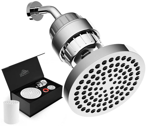 High Pressure Rainfall Shower Head Set That Delivers A Real Deal Clean By Filtering Chlorine, Heavy Metals And Impurities While Softening Water