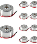 Ten Pack Mini DC Generator Motors 3V to 12V for DIY Projects Hand Crank Wind Turbine Generator Educational Physics Experiment