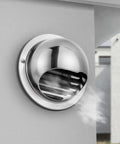 4 Inch 304 Stainless Steel Wall Vent Hood With Louver And Mesh for HVAC And Dryers Industrial Use Heavy Duty Rust Resistant Durable Vent Cover Easy Install High Quality Airflow Protection mounted on wall