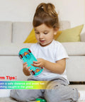 Child playing with Light Up Transparent Car Toy For Kids That Totally Sparks Sensory Play With Colorful Moving Gears Self Propelled Moving Music And Educational Fun Ideal Birthday Gift Idea For Boys And Girls