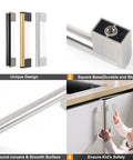 10 Pack 5 Inch Cabinet Pulls Brushed Nickel Finish With Stainless Steel Tubes For Kitchen Cabinets And Bathroom Hardware Drawer Handles 128mm Hole Center Spacing Durable Zinc Alloy Base Designed For Heavy Use And Easy Clean