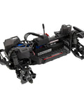 Aluminum Steering Bellcrank Assembly And Drag Link Set For Traxxas 1/16 Mini Maxx RC Car Upgrade Black CNC Machined Aluminum Alloy To Beef Up Steering Precision, Durability, And Smooth Handling, installed on RC chassis