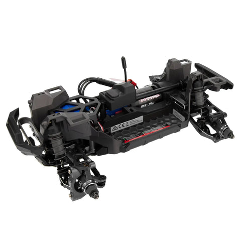 Aluminum Steering Bellcrank Assembly And Drag Link Set For Traxxas 1/16 Mini Maxx RC Car Upgrade Black CNC Machined Aluminum Alloy To Beef Up Steering Precision, Durability, And Smooth Handling, installed on RC chassis