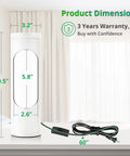 Shabbos Friendly Kosher Lamp For Living Room And Bedroom Twist Top LED Table Lamp dimensions and warranty details shown