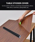 No Sweat Peel And Stick Wallpaper For Kitchen Cabinets, self adhesive vinyl contact paper roll on dining table surface.