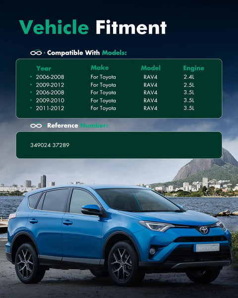Vehicle fitment details for Rear Gas Shock Absorbers Set Of 2 For Toyota RAV4 2006 2007 2008 2009 2010 2011 2012