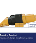 Supersub Smart 1100 Bilge Pump For Freshwater And Saltwater, 12V DC No-Fuss Automatic Operation, shown with mounting bracket angle