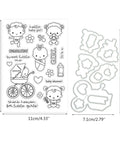 Silicone Stamp And Die Set For Card Making And Scrapbooking, Clear Stamp Seal Included For Easy Embossing And Photo Album Decorating