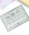 Dope Acrylic Square Ruler With Coordinate Grid Reader, Precise Edges, 1:25k And 1:50k Map Scales, UTM USNG Compatible Tool