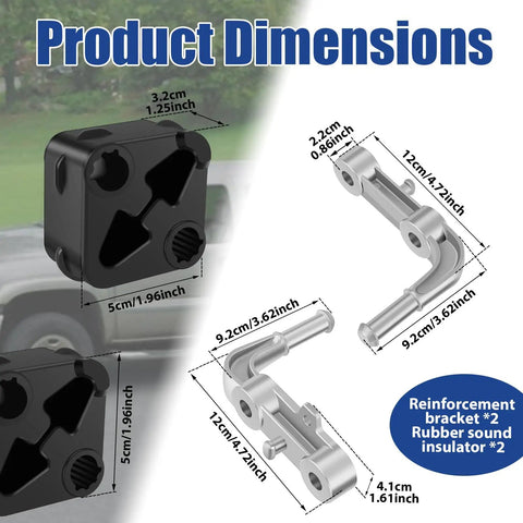Heavy Duty Exhaust Mount Bracket Kit For Ram 1500 2019-2025 With 3.0L 5.7L Or 6.2L Engine Fits Perfect Like Stock And Keeps The Truck From Vibrating While Cruising On The Highway In Total Style