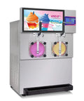 Commercial Dual Tank Ice Slush Machine For Top Shelf Margaritas And Creamy Milkshakes With Smart Freeze Tech 10L tanks with dual flavors.