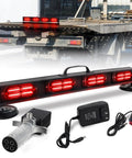 BELIFLY wireless trailer tow light bar with 4-pin RV connector, red LED modules, magnetic bases, and 12V car adapter.