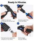Premium Heavy Duty Coolant Flush Gun Radiator Cleaning Kit installation steps for quick setup and use in DIY garage.