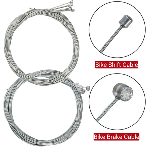 91 Piece Bike Cable Kit With Cutter for DIY Tune-Ups ✓
