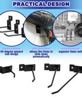 50Pcs 2 Inch Slatwall Panel Hooks Bulk Set for Gridwall Pegboard Garage Shop Retail Display and Organization Heavy Duty