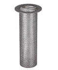 Heavy Duty 3 Inch Commercial Floor Drain Strainer Basket With Thick Stainless Steel Build Finely Polished Finish Rust Resistant