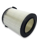 Replacement Vacuum Filter For Ridgid Wet And Dry Vacuums 5 To 20 Gallon And Husky 6 To 9 Gallon Shop Vacs, pleated and reusable