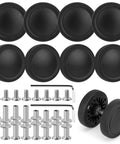 8 Pieces Luggage Wheel Replacement Set 55mm And 2.17 Inch Wear Resistant Suitcase Wheels For Double Wheel Compatibility Durable Luggage Repair Kit