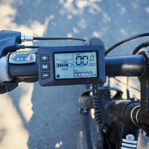Five Pin LCD Color Display Controller For Electric Bikes And Scooters, Plug And Play Setup, Compatible With 24V 36V 48V Systems, Wireless Speedometer And Odometer Monitor, Waterproof Connector, Easy Install E Bike Control Panel