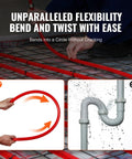 Three Quarters Inch PEX A Flexible Tubing For Potable Water Two Hundred Feet Non Oxygen Barrier shown bending and installed in plumbing