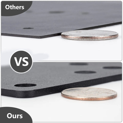 Comparison of Two Pack 4x4 Post Anchor Plates For Decks, Wood Fences, Mailboxes And Posts, Heavy Duty Structural Steel Post Bases.