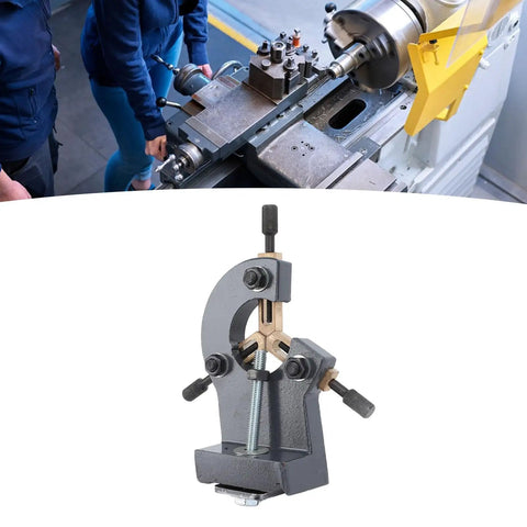 Rock Solid Mini Wood Lathe Steady Rest For 0618 Cj0618a 7x12 7x14 Lathes durable aluminum alloy support on lathe machine.