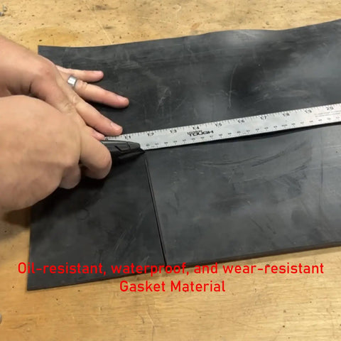 Neoprene Rubber Sheet For Gaskets And Weather Stripping Pipe Sealing Pads And Buffers DIY Crafts Floor And Surface Protection Oil And Water Resistant Gasket Material Flexible Durable Sheet, 12x11 in sheet measured with ruler