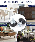 Adjustable Furniture Feet For Tables And Chairs With Leveling Posts for dining, coffee table, cabinet, patio furniture applications