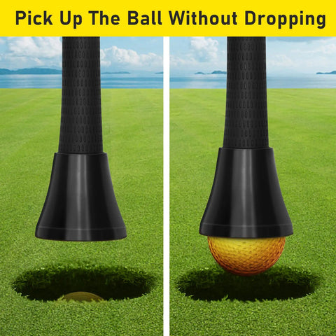 4 Pack Golf Ball Retriever Grabber With Suction Cup For Putter Grip End Of Putter - Durable Ball Pickup Tool For Quick On Course Ball Retrieval And Practice Sessions