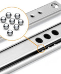 13.5 Inch Drawer Slides Runners with Metal Ball Bearing for Smooth Two Way Telescoping Drawer Track 17mm Wide by 342mm Long