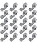 Heavy Duty 1/2 Inch Liquid Tight Connector Fits Right Angle Electrical Conduit Dang Solid Nylon 6 connectors in a grid layout.